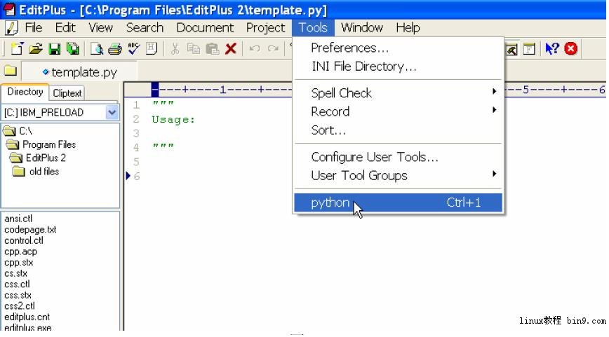windows下Python+Editplus windows Python开发环境