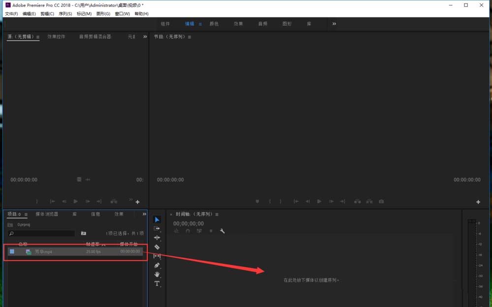 premiere2018视频怎么去色制作黑白效果?