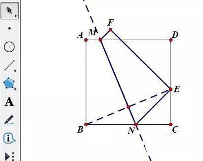 几何画板怎么制作纸张折叠演示动画?