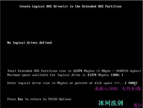 FDISK硬盘分区图解教程 图片已修复