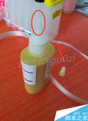 空的连续供墨系统添加墨水墨盒及抽出空气的操作方法