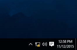 Win10系统去掉通知区域网络图标上的感叹号方法图解