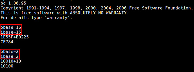 在Linux中使用命令行计算器GNU bc的方法