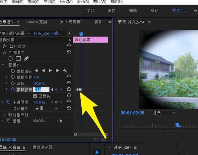 premiere视频怎么制作眨眼效果?