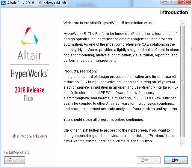 Altair Flux 2018完整版激活破解安装详细教程(附下载)