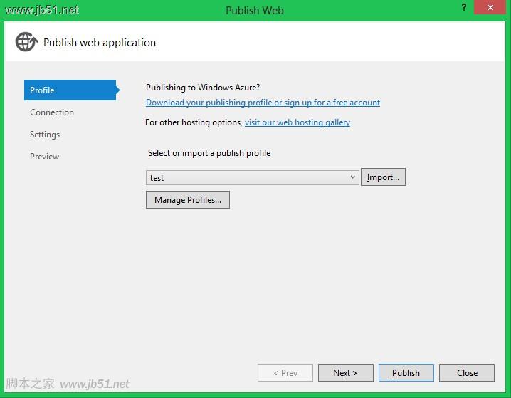 VS2012发布ASP.NET网站到本地IIS的方法