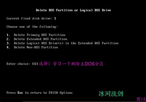 FDISK硬盘分区图解教程 图片已修复