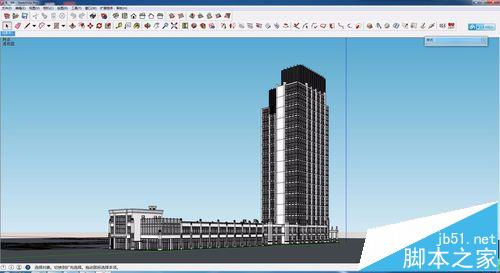 SketchUp怎么调整图纸的背景颜色?