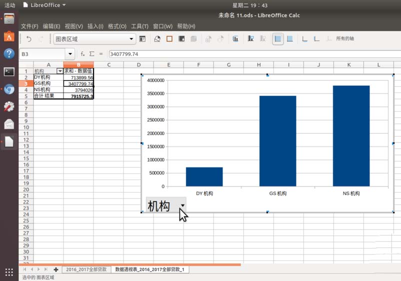 LibreOffice Calc怎么制作数据透视表?