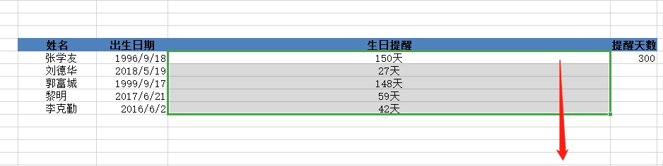 WPS表格如何设置员工生日提醒表?