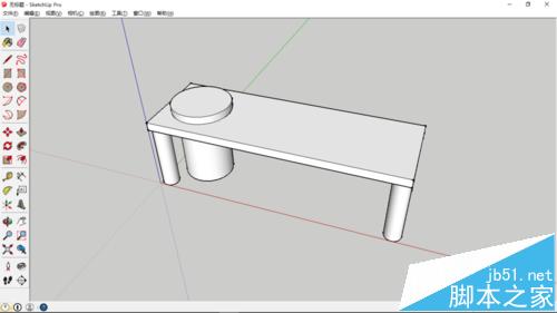 sketchup一套单人的桌子和椅子?