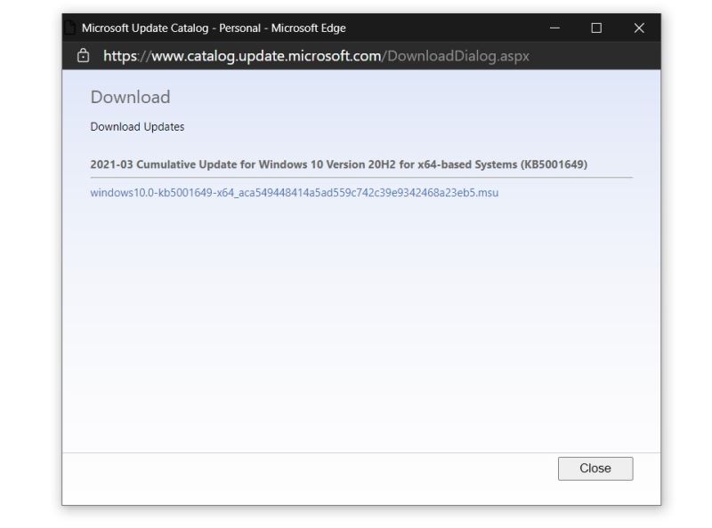 Win10 KB5001649安装失败提示错误代码0x80070541怎么办