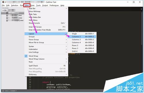 sublime text3怎么关闭分屏?