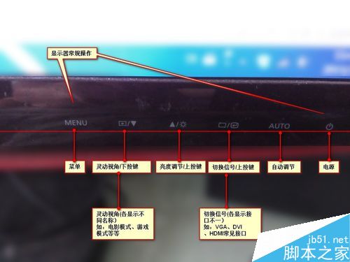 台式机显示器屏幕显示模糊太暗太亮该怎么调？
