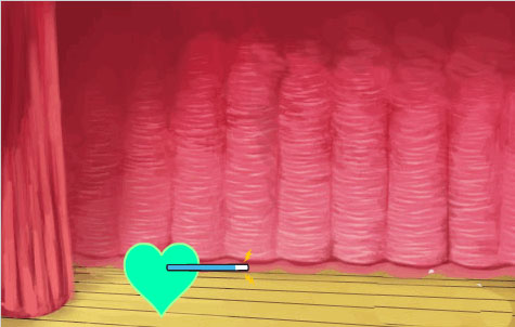 scratch怎么实现魔法棒点击心形变色的动画?