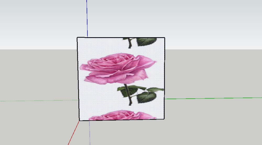 SketchUp草图大师材质贴图怎么调整位置?