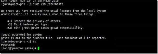 Centos(Linux)下用户权限委派配置介绍