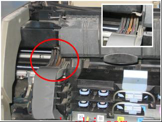 HP5000系列打印机连供墨盒如何排空气?