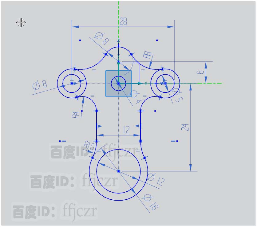 UG12.0怎么创建接双耳零件模型?