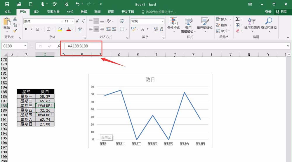 excel断开的折线图怎么连接? excel中间断开的折线图重新连接的教程