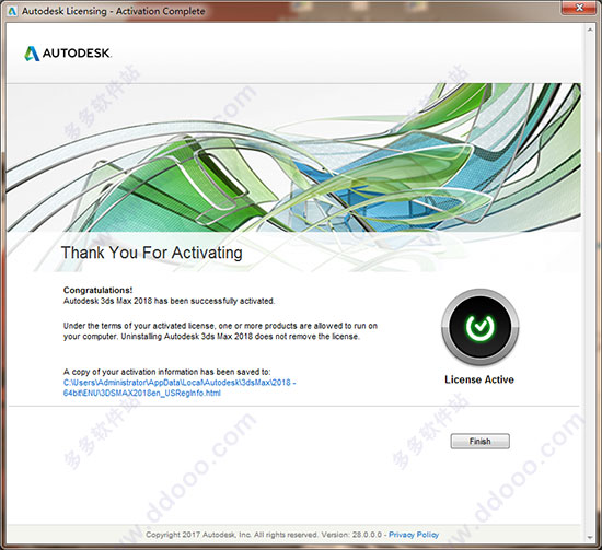 Autodesk 3ds Max 2018 中/英文破解安装详细教程(附注册机+序列号/密钥)