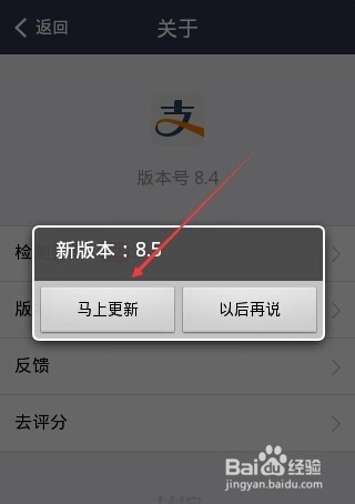 支付宝怎么查看版本？支付宝钱包检查更新并升级的方法