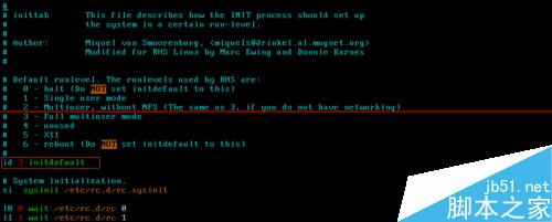 Linux下修复inittab文件丢失的两种方法