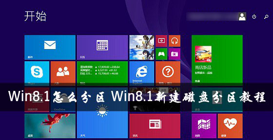 Win8.1系统怎么分区？windows8.1新建磁盘分区教程