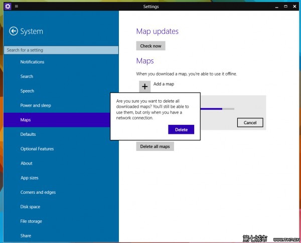 Win10 Build 9888使用离线地图功能在离线的情况下使用地图