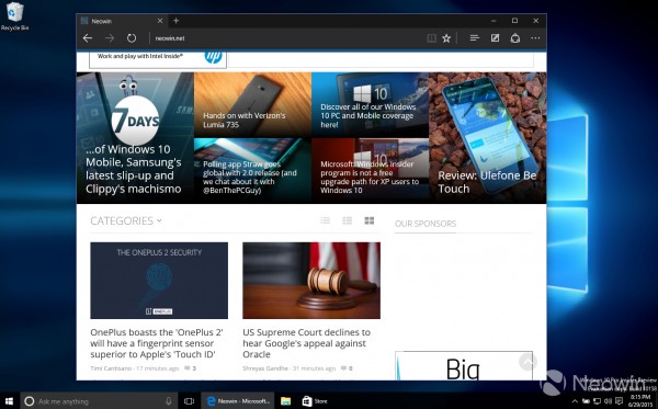 Windows 10 Build 10154上手操作截图欣赏