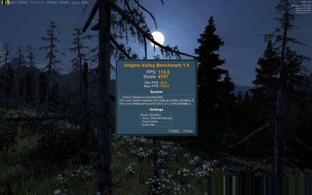 intel奔腾G4560独显测试 奔腾G4560搭配GTX1070性能兼容评测