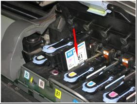 HP5000系列打印机连供墨盒如何排空气?