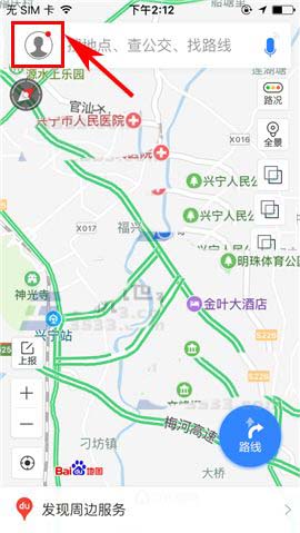 百度地图app旋转手势操作在哪里?