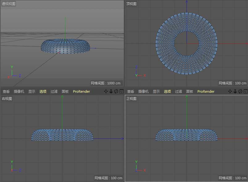 教你如何使用C4D制作唯美可口的甜甜圈建模教程