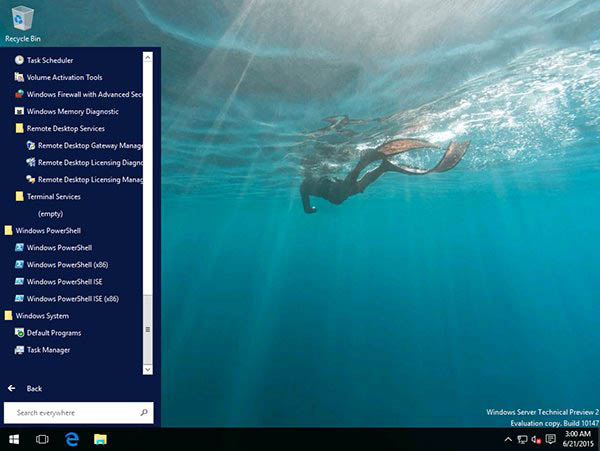 Win10 Server预览版10147大量截图曝光