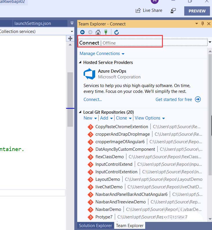 visualstudio2019怎么连接并使用VSTS?
