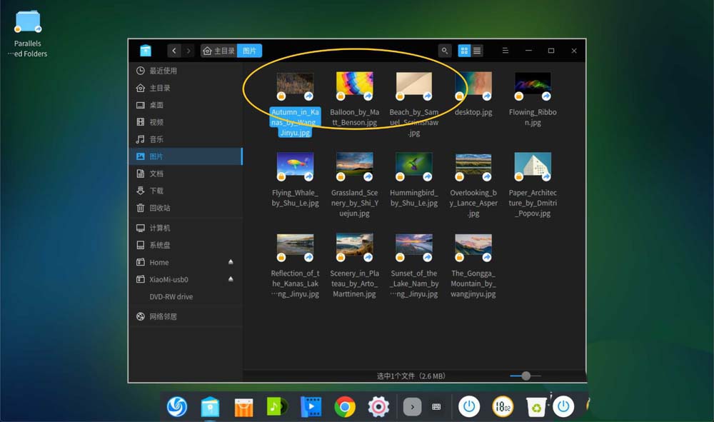 deepin系统怎么删除自带的图片?