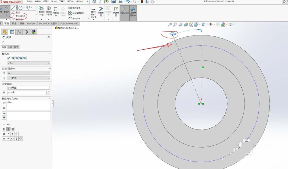 solidworks怎么建模内螺纹孔并阵列?