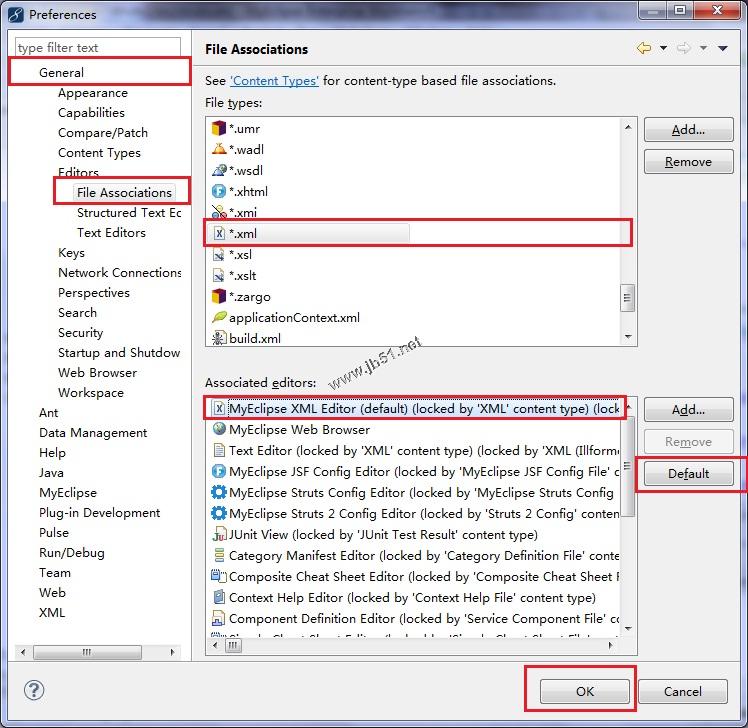 MyEclipse中配置struts.xml自动提示的方法