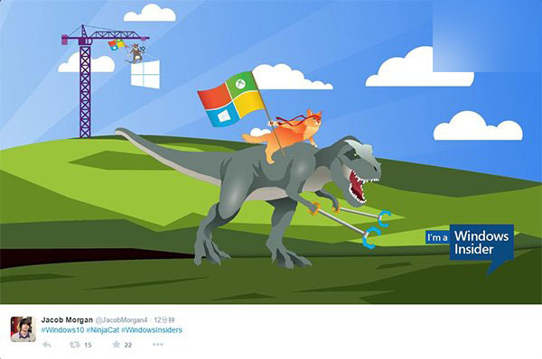 多图:新版Win10忍者猫已经被众网友玩坏了