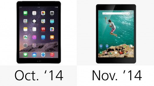 平板入手哪家强？ 苹果iPad Air 2和HTC Nexus 9的性价比分析