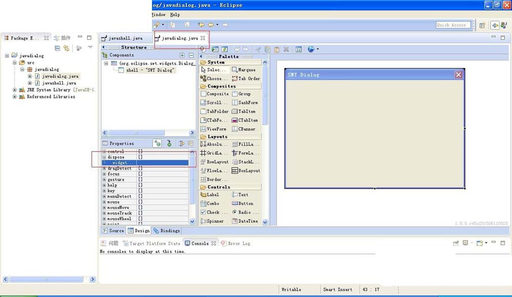 eclipse怎么创建Dialog窗口?
