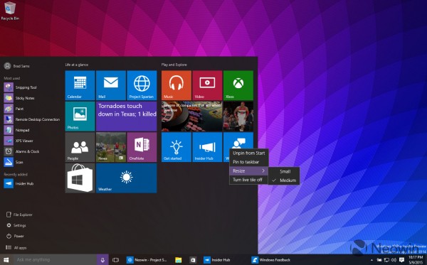 Win10 10114预览版开始菜单有哪些变化？