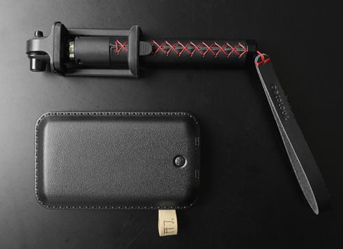 手工真皮无线蓝牙自拍杆的介绍与使用方法