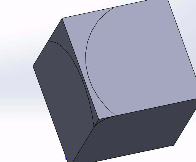 solidworks模型怎么进行边圆角?