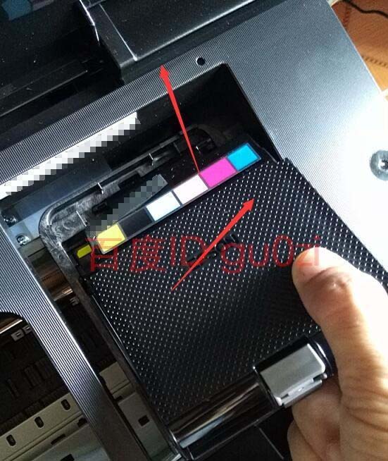 爱普生R330彩色喷墨打印机怎么拆墨仓盖更换墨盒?