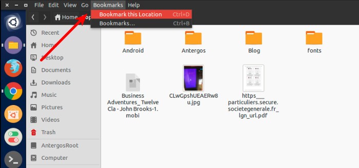 Ubuntu中管理系统书签的简单方法
