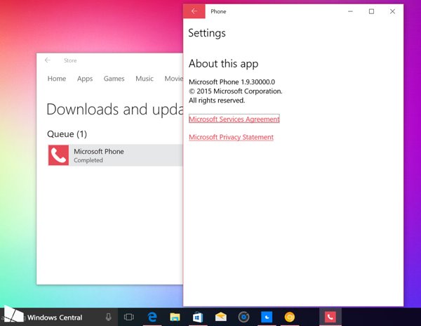 Win10预览版10558:PC系统首次可下载《电话》应用