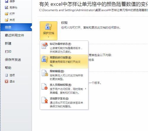 windows7系统下给WORD2010设置打开密码的方法