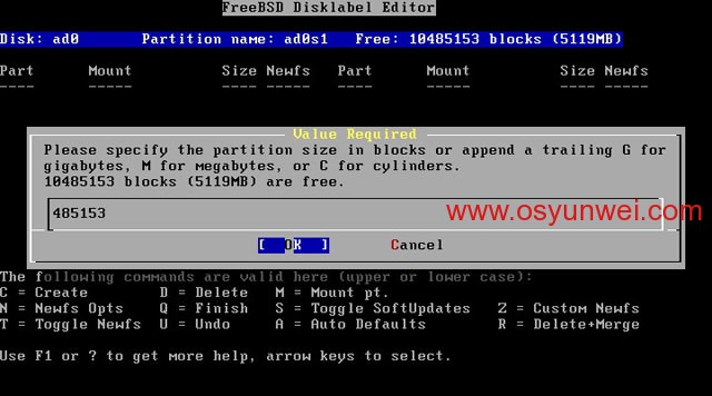 FreeBSD 8.2 安装教程图文详解